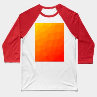 Hot Orange Desert Sunrise Geometric Vector Pattern Baseball T-Shirt